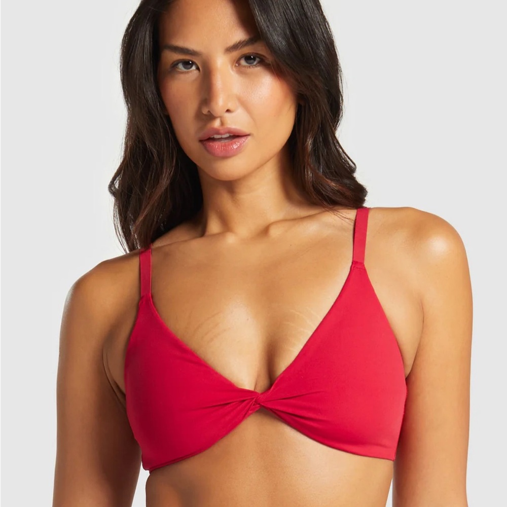 NEW Gymshark Red Twist Front Bralette
